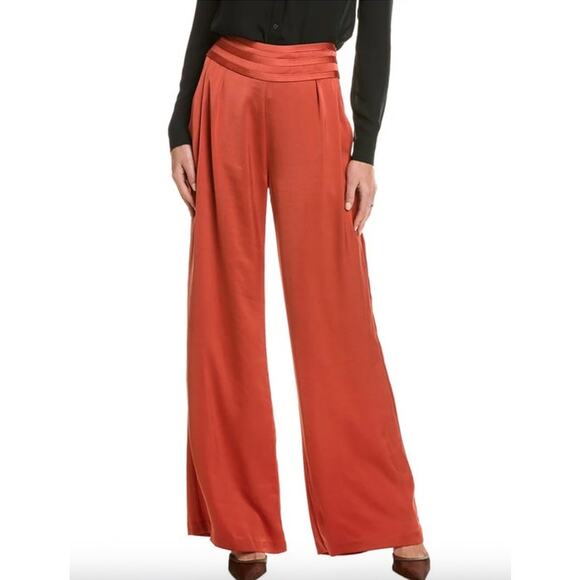RAMY BROOK Pants NEW Size 12 Full Length Joss Pant $385 Burnt Sienna - Picture 1 of 5